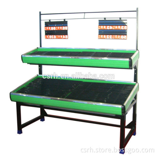 Supplier of RH-VFDE 2 Layers Fruit And Vegetable Display Shelf